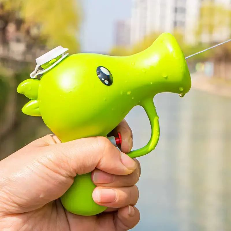 兒童卡通豌豆水槍手動按壓出水迷你大容量呲水槍夏季戲水網紅玩具