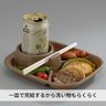 便利環保三色BBQ用方形食物碟 燒烤方形盤 野餐碟膠碟 代替紙碟 兒童可用大食會餐盤 [日本製]