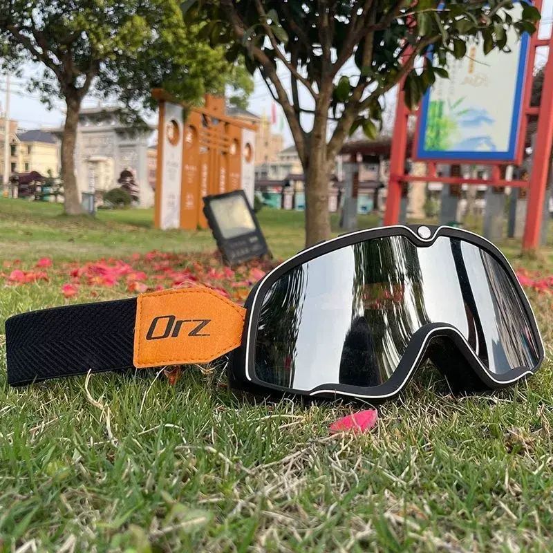 騎行護目鏡男帶近視眼鏡防風沙冬季防霧摩托車眼鏡哈雷復古護目鏡