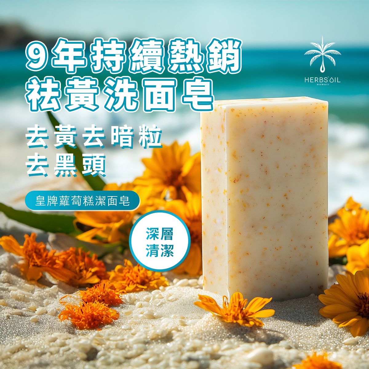 皇牌袪黃蘿蔔糕潔面皂 4OZ -34183