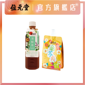 贈品 - 清解茶 500ml + 唧唧龜苓爽低糖菊花配方230g 