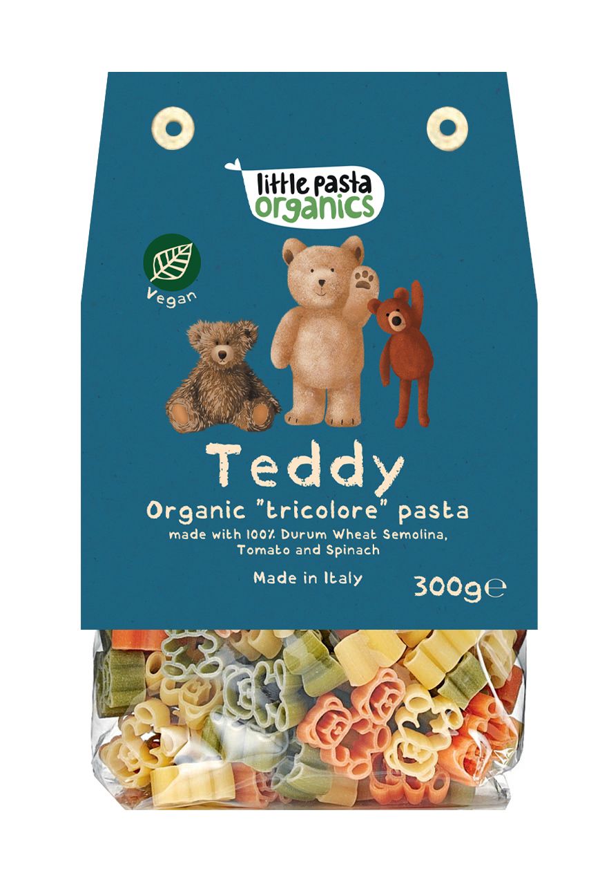 Organics Teddy Bear Shaped Pasta (Spinach & Tomato)