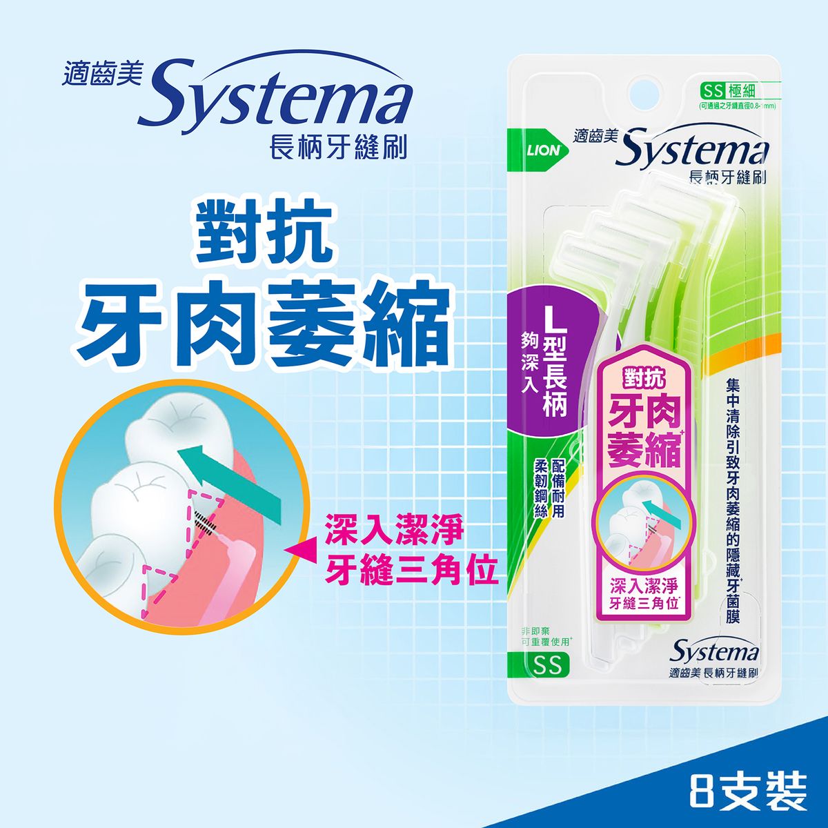 Interdental Brush SS with Cap (Random packaging)
