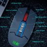 MOS9A Office Game Macro Programming Mouse, Cable Length: 2m