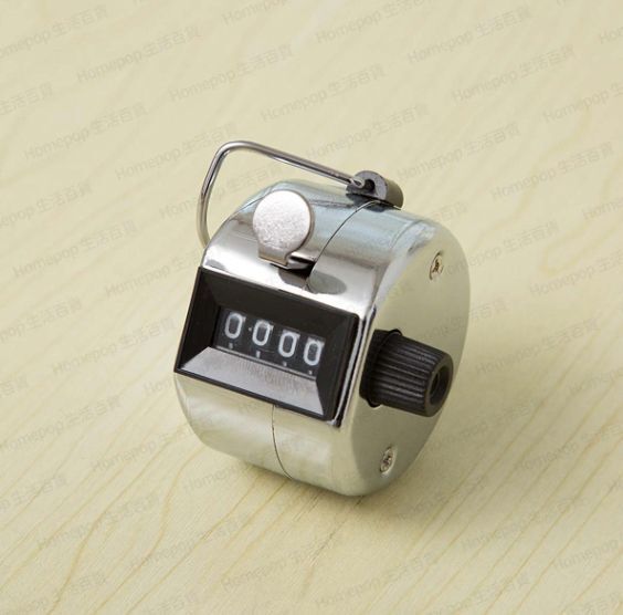 四位數手動金屬人流計 人數計數器