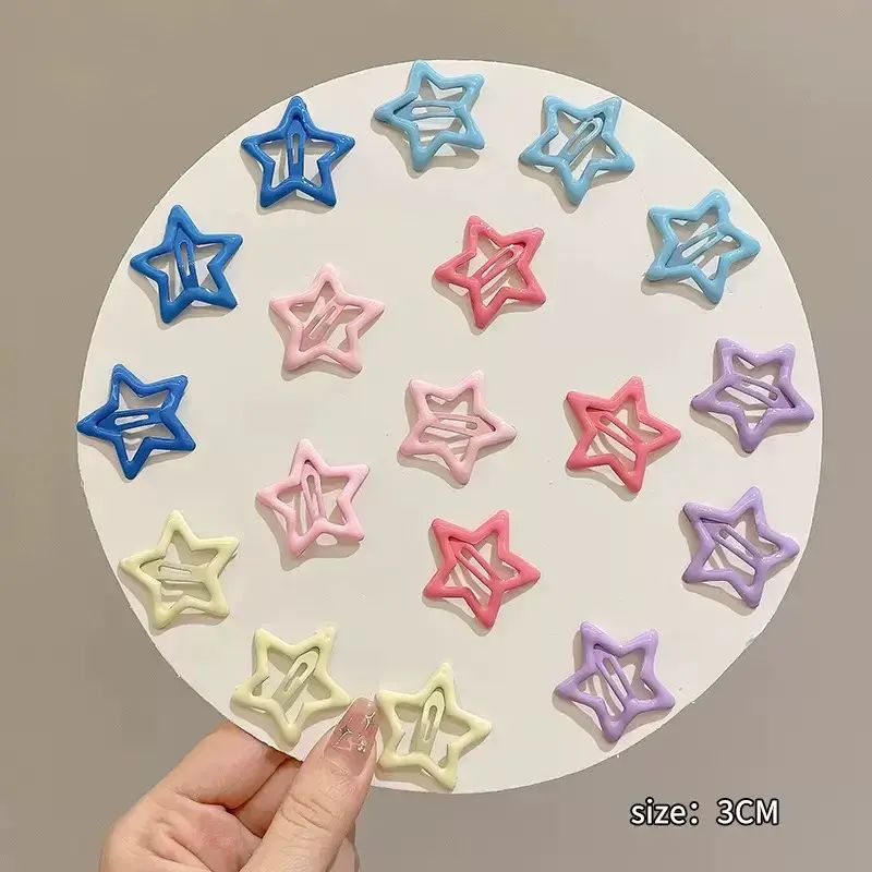 星星发夹女款发饰边夹侧边刘海夹五角星bb夹可爱儿童发卡夹子头饰