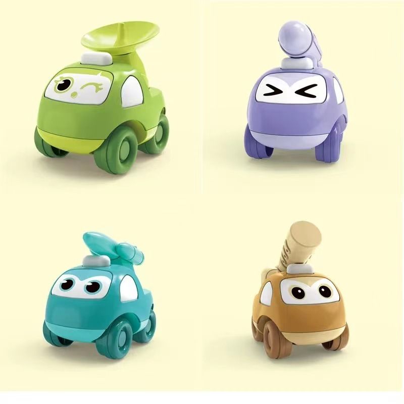 熱賣兒童玩具車 男孩消防工程車 幼兒玩具套裝 1-3歲寶寶禮物- 卡通太空系列（4隻全套不重複） 均碼