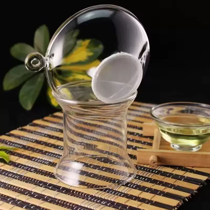 功夫茶漏透明玻璃茶濾網茶隔茶濾器創意茶葉篩檢程式茶具