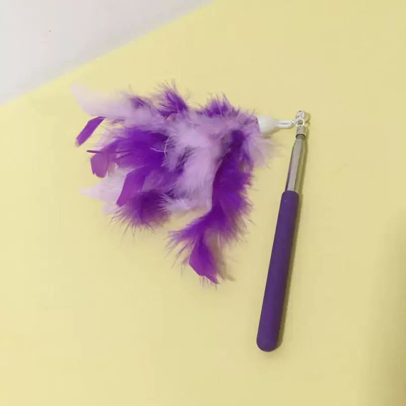 Cat Toy Teaser Wand Bell Feather Replacement Parallel Import