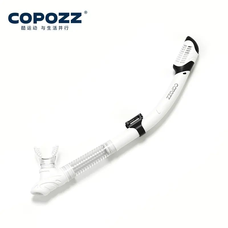 浮潛呼吸管器全幹式矽膠水下換氣成人兒童游泳訓練潛水裝備