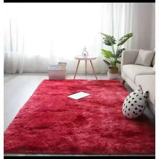 家用扎染地毯满铺卧室长毛地毯现代简约地毯地垫现代北欧