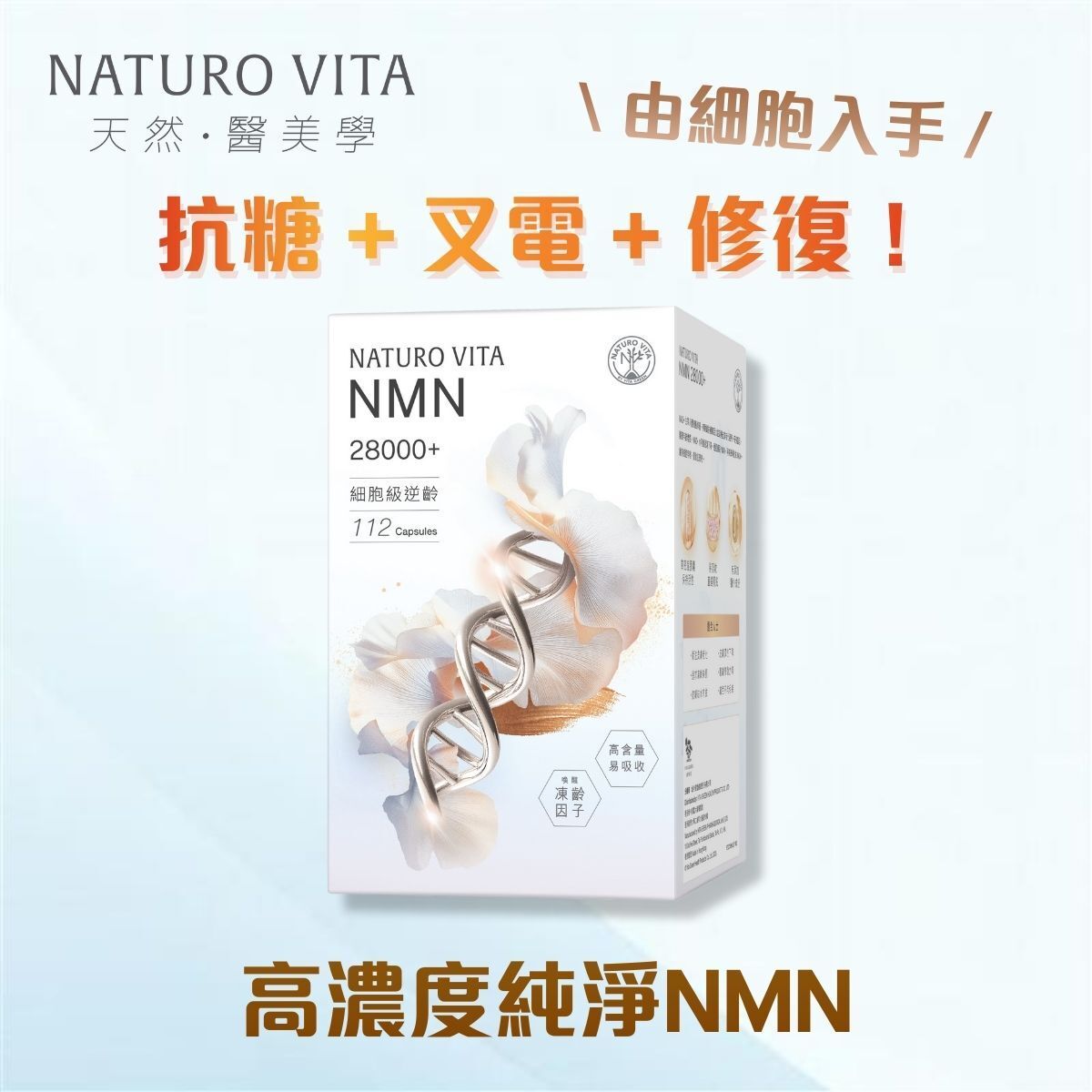 NMN 28000+ 112s<高濃度純淨NMN  細胞級逆齡  提高NAD+ 香港製造 >