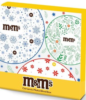[Freebie] M&Ms Ceramic Plate Blind Box-Red/Green/Blue(Random Delivery) 