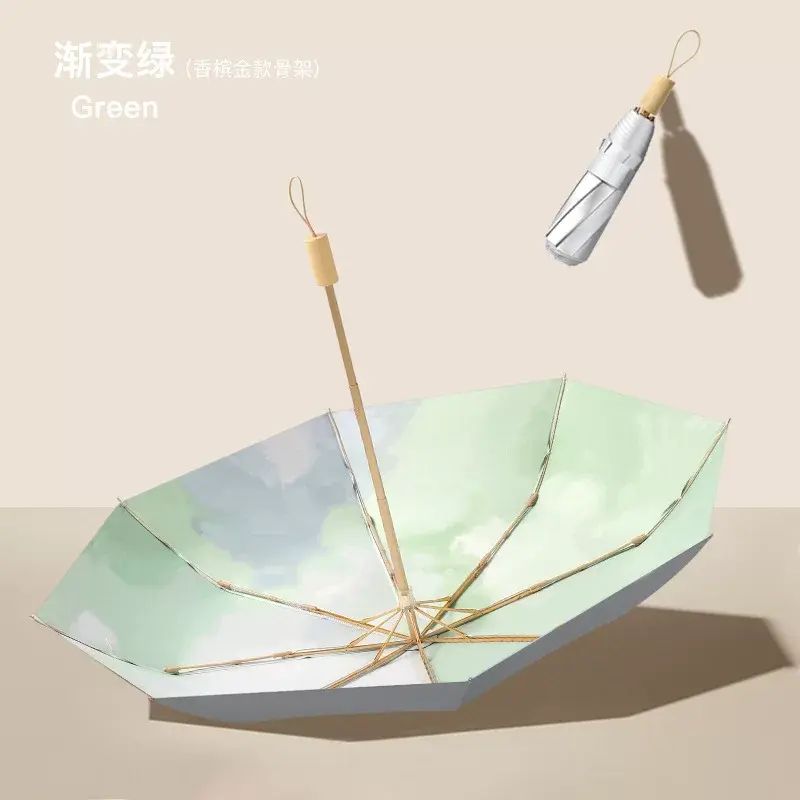 太陽遮陽傘女晴雨兩用摺疊專業鈦銀防曬防紫外線