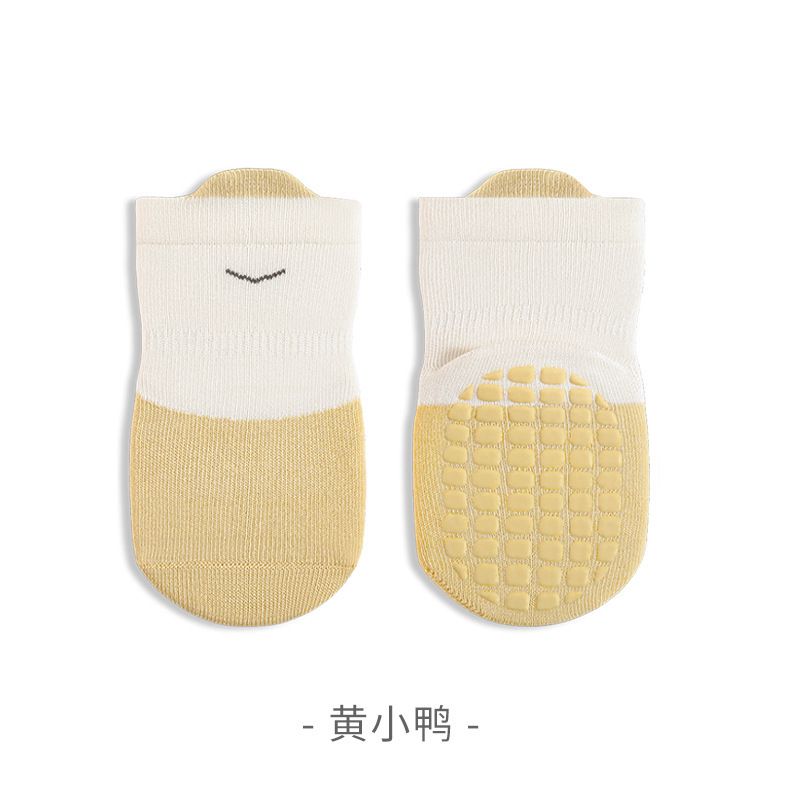 BB襪仔防滑隔涼學步襪 嬰兒無骨中筒棉襪 春季嬰兒襪- 粉小貓 S碼0-1歲