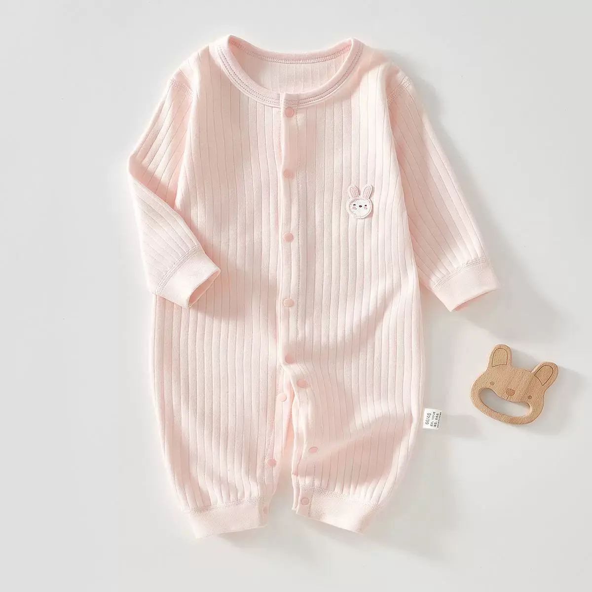 嬰兒連體衣寶寶純棉無骨長袖哈衣春秋季爬服家居服睡衣新生兒衣服