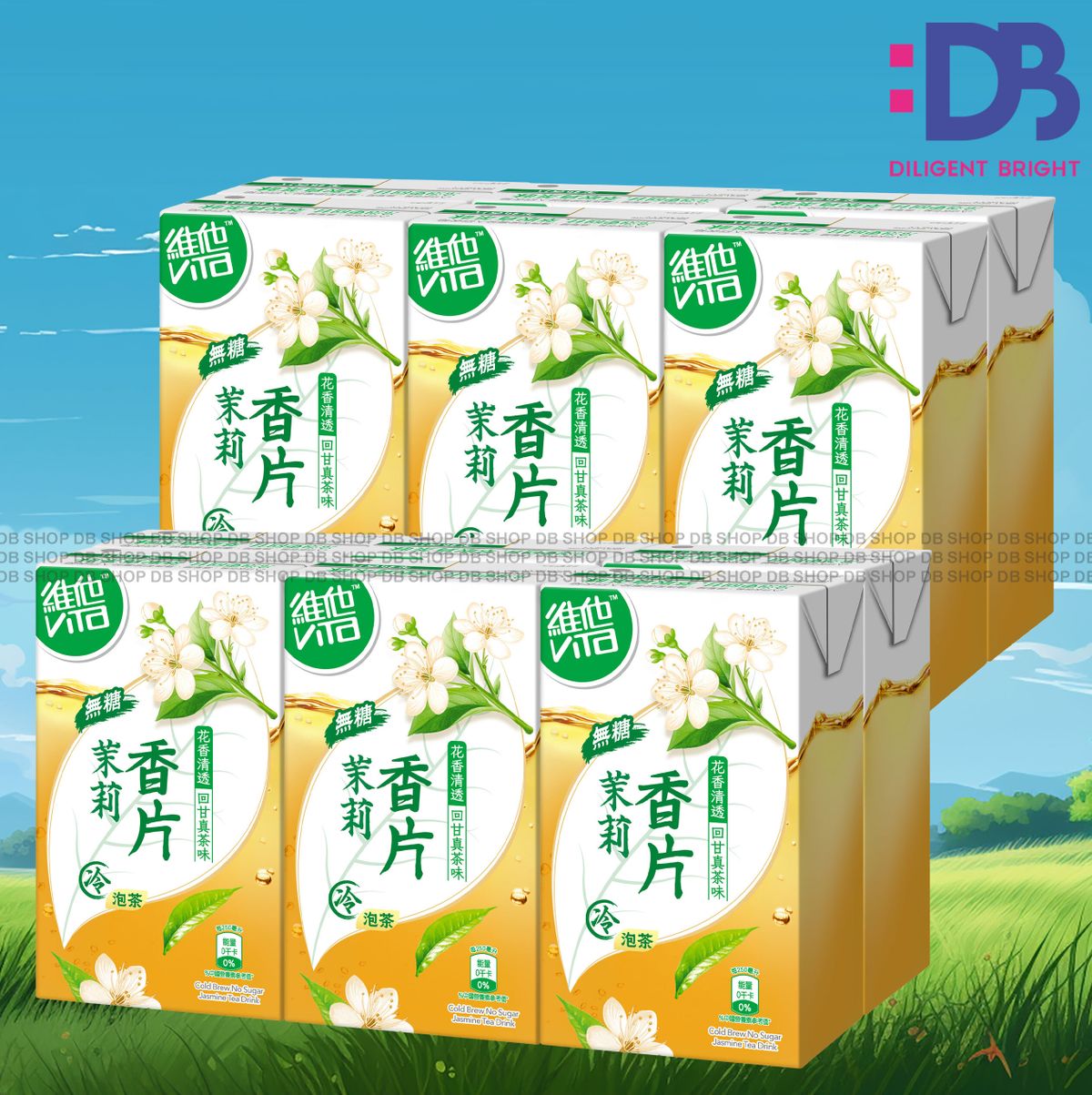 紙包裝-Cold Brew No Sugar Jasmine Tea (250ml X 6 X 2) New/old pkg randomly distributed