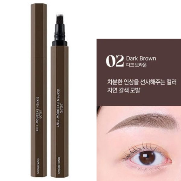 Rire - 六叉染眉梳 (Dark Brown)(顏色可持續長達14天) 【平行進口】8809410285999 EXP.2027.07.21