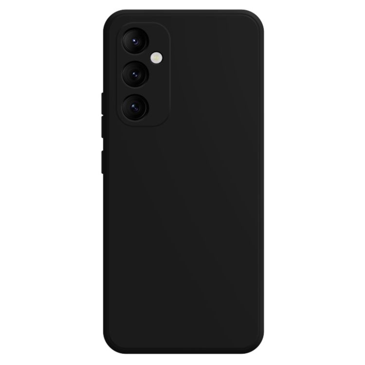 仿液態硅膠魔方直邊手機殼 適用於三星 Galaxy S24 5G （黑色）