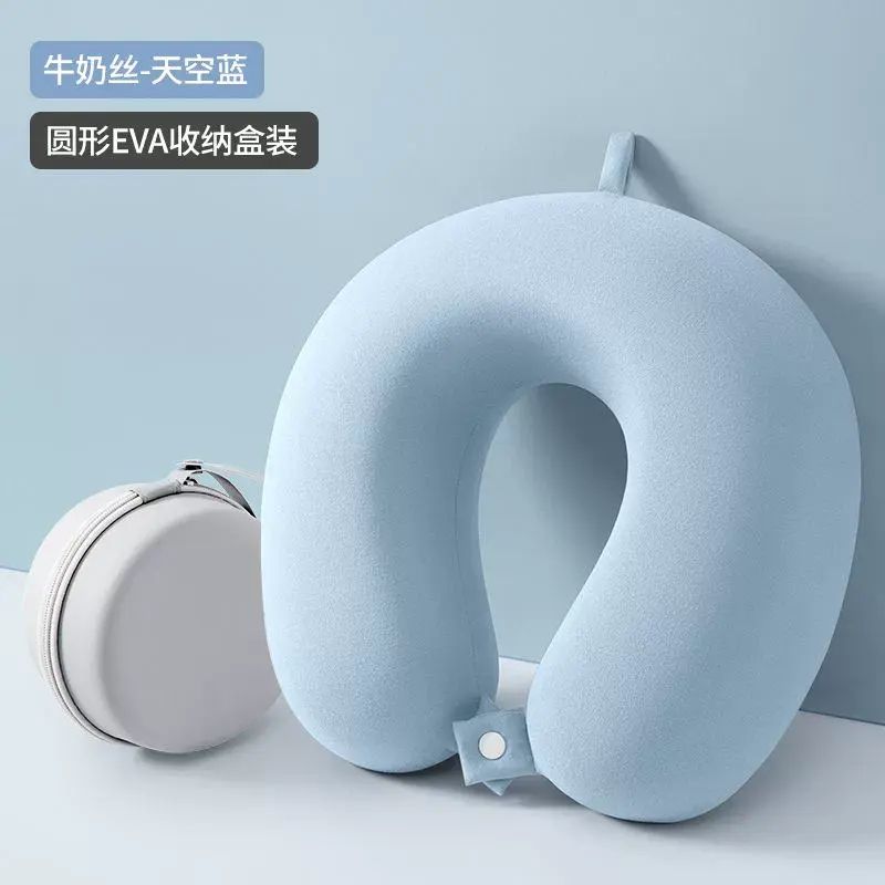 旅行便攜護頸脖枕記憶棉U型枕睡覺飛機脖子靠枕可攜式U形枕枕頭