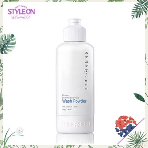 Rene Cell | Placen Enzvme Sub-Acid Wash Power 80g [Parallel Import
