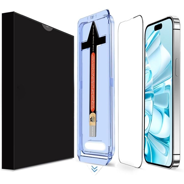 LK-無塵倉高清HD鋼化膜  適用於iPhone 16（黑邊）