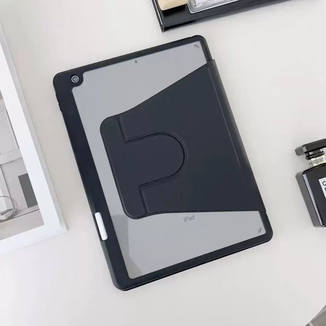 ipad保護套pro11亞克力720度可旋轉防彎mini7防摔ia16平板保護殼