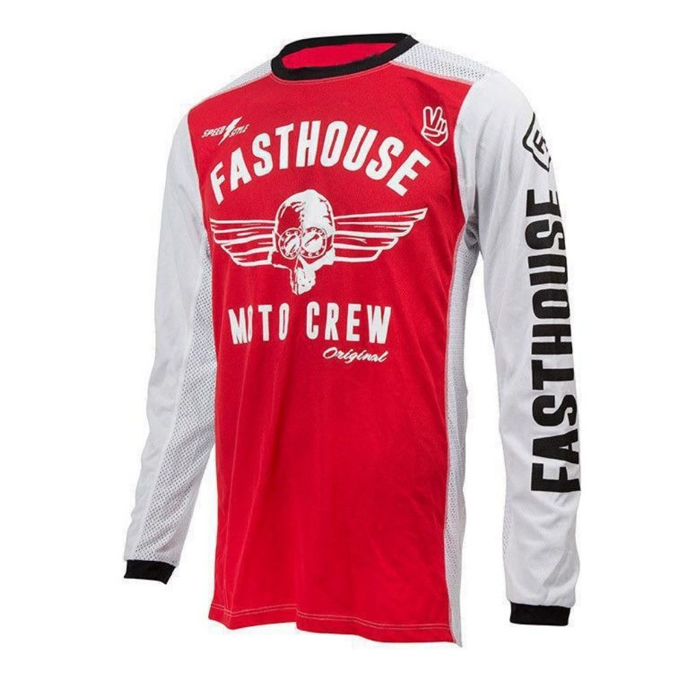 FASTHOUSE户外越野赛摩托骑行服夏季速干长袖T恤山地车速降服-6 5XL