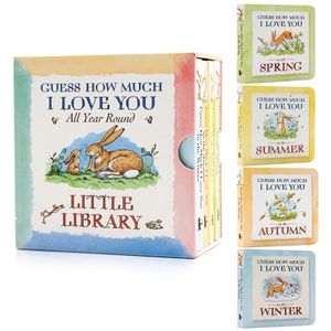 [English Enlightenment Pocket Book] Guess How Much I Love You Palm Book Box Set 4 Volumes Spring, Su