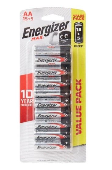 MAX 鹼性電池, 2A 15+5 優惠裝 （新舊包裝隨機發送）