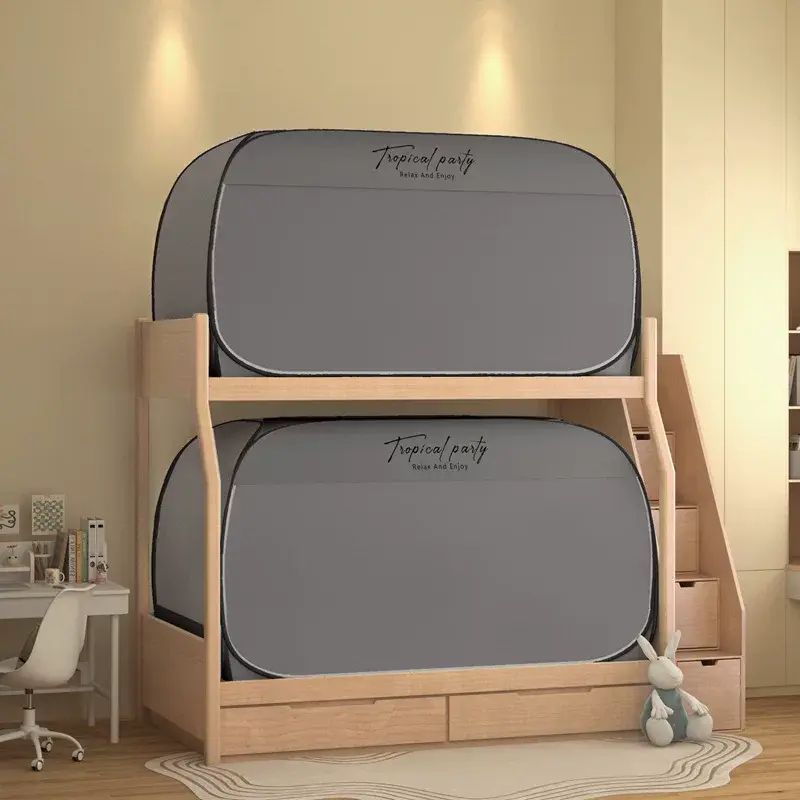 蒙古包免安装蚊帐学生宿舍蚊帐遮光蚊帐床帘一体式上下铺0.9m三门