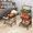 Multi functional kitchen trolley,parallel folding,floor standing, movable storage black  -SD-201019B