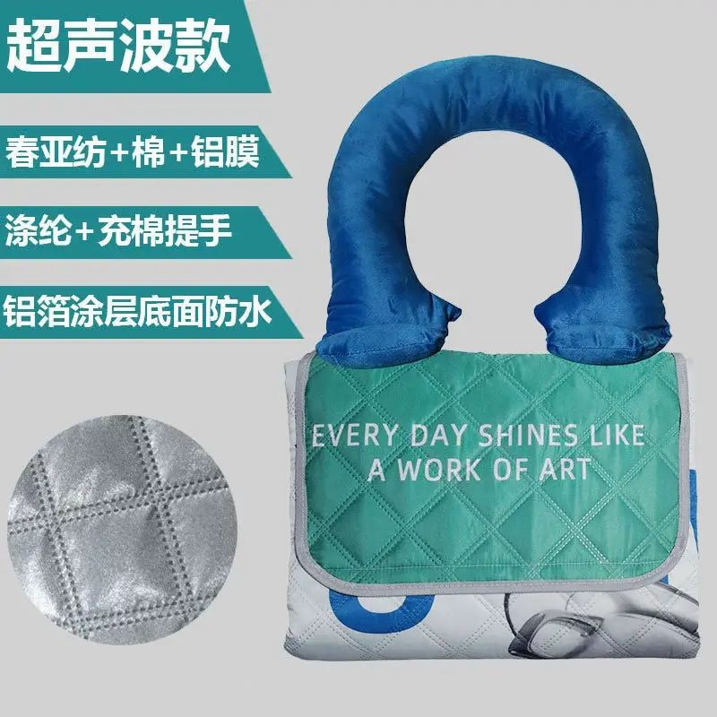 可折叠野餐垫填充棉提手防潮垫户外便携防水野餐布春游坐垫ins风平行进口