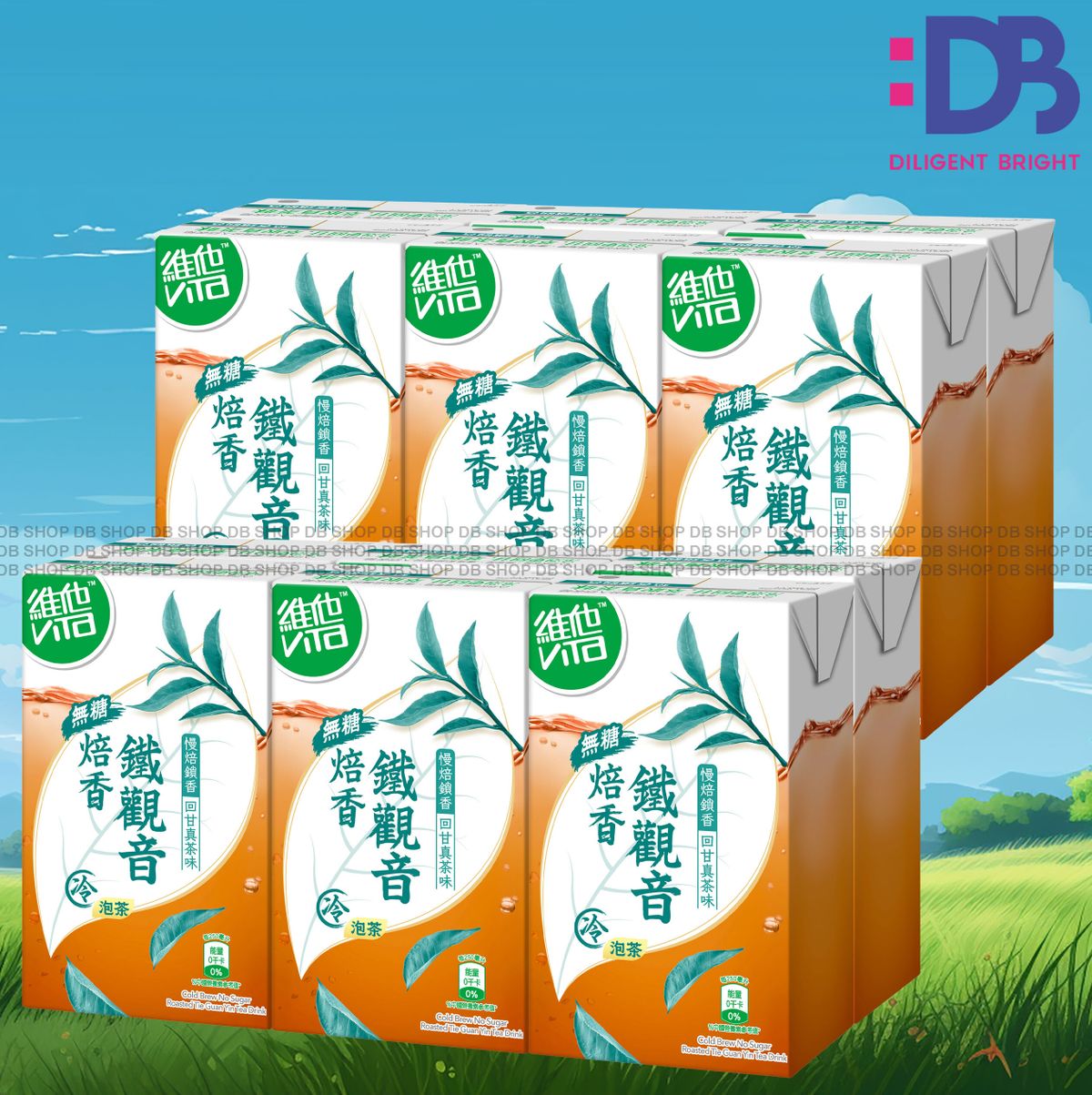 紙包裝-冷泡無糖茶 – 鐵觀音 (250毫升X 6 X 2)新舊包裝隨機發放