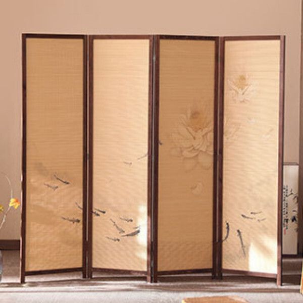 木藝傢具(共4片) 辨公室屏風 玄關分隔 客廳屏風【圖案3】共4片 180x45cmx4片