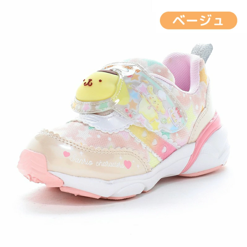 日本 2026 春新作 Moonstar LED 兒童波鞋 - Pompompurin