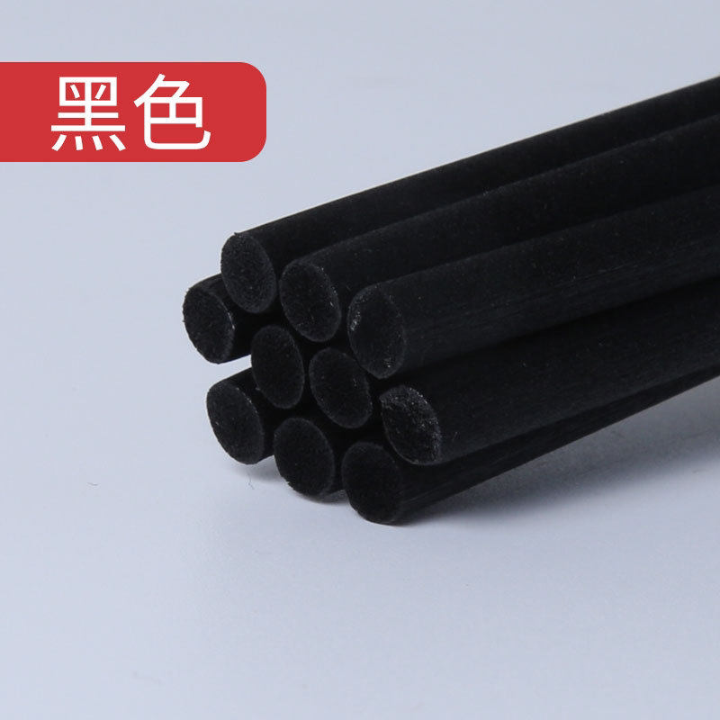 无火香薰挥发棒散香香水黑色纤维棒精油挥发无火藤条扩香棒100支