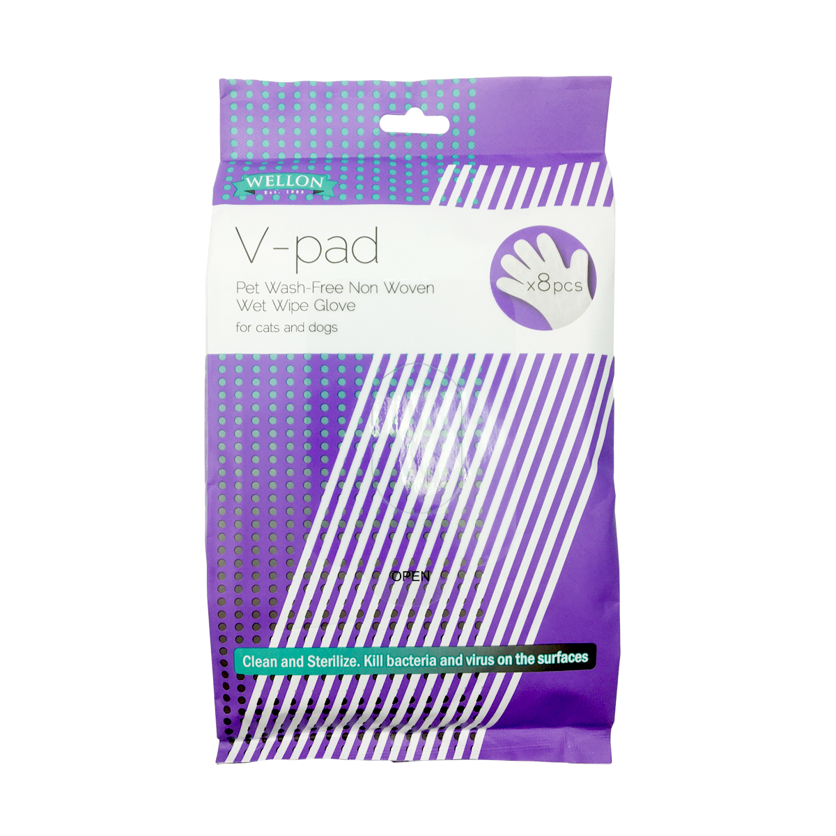 V-Pad寵物免洗手套(貓狗適用)(8個)