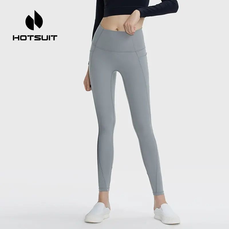 hotsuit后秀瑜伽裤健身裤女运动户外收腹提臀拳击夏季透气紧身裤6941737683576