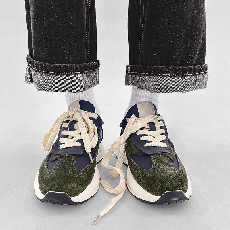 men's spring new casual fashion fashion sneakers thick sole vintage agam muffin shoes daddy shoes