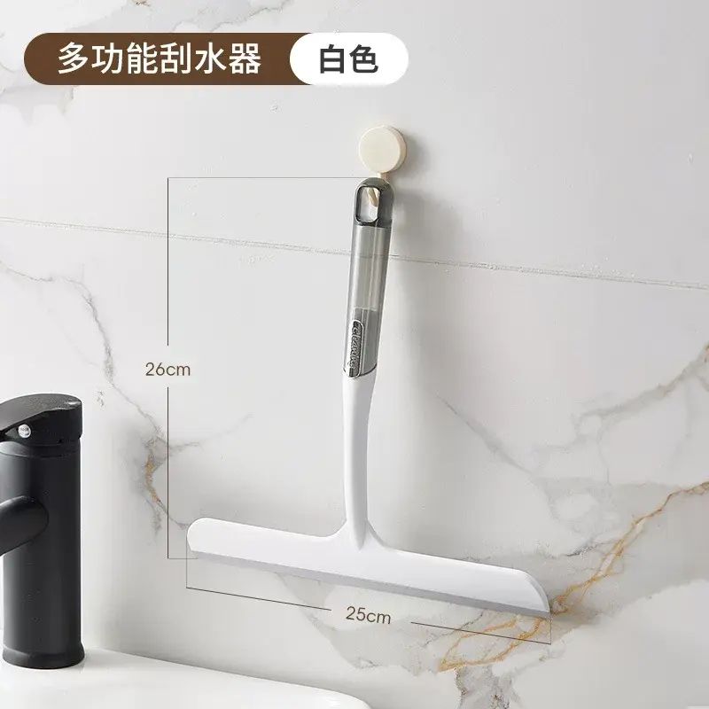 家用衛生間檯面鏡子矽膠刮水器地板刮刀清潔工具擦窗器擦玻璃