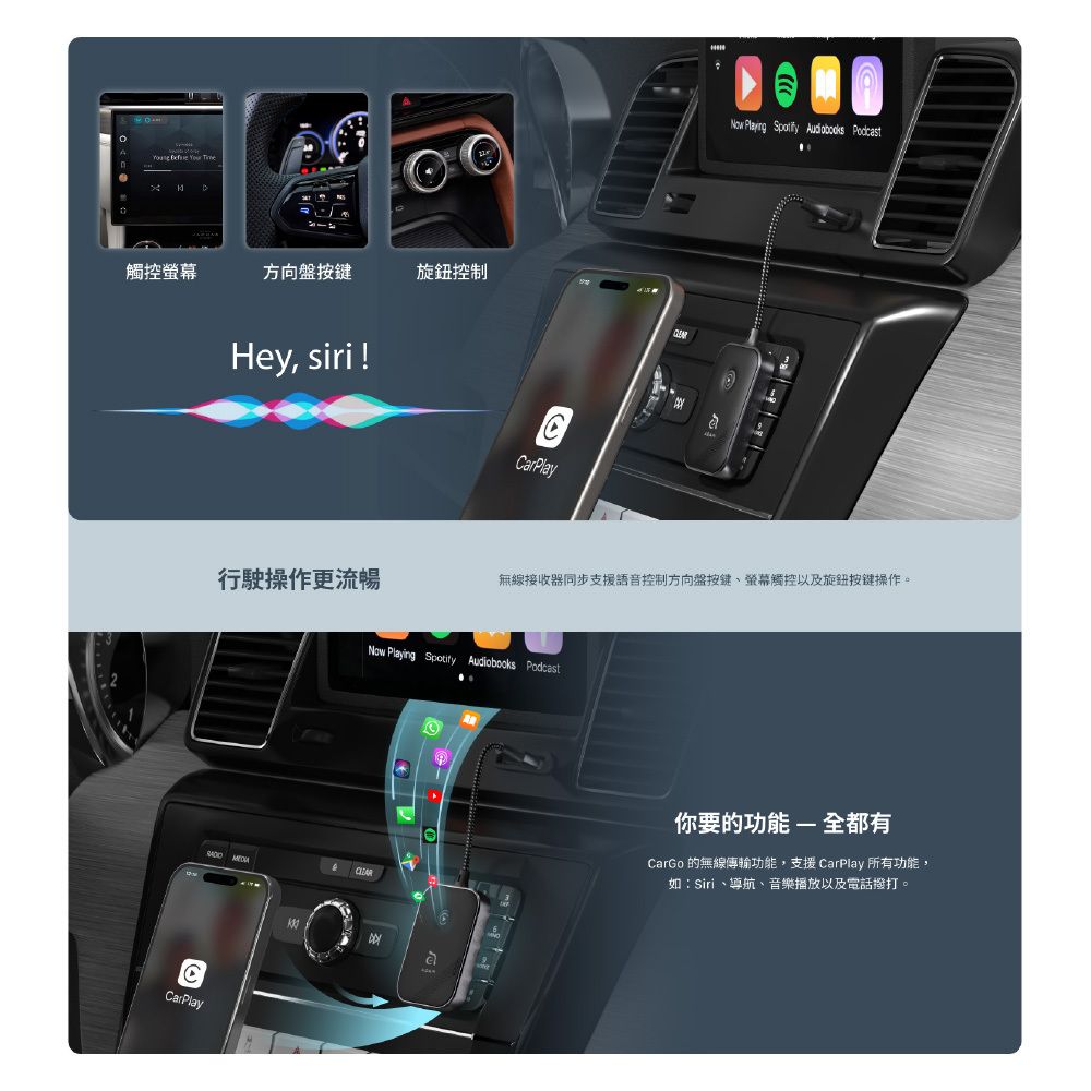 ADAM elements | CarGo CarPlay無線接收器| 顏色: 星芒黑| HKTVmall 香港最大網購平台