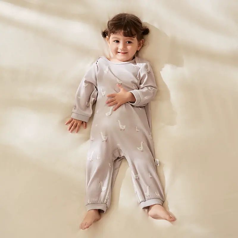 KUB可优比婴儿睡袋春秋儿童一体羊毛秋款宝宝四季恒温睡衣秋冬季