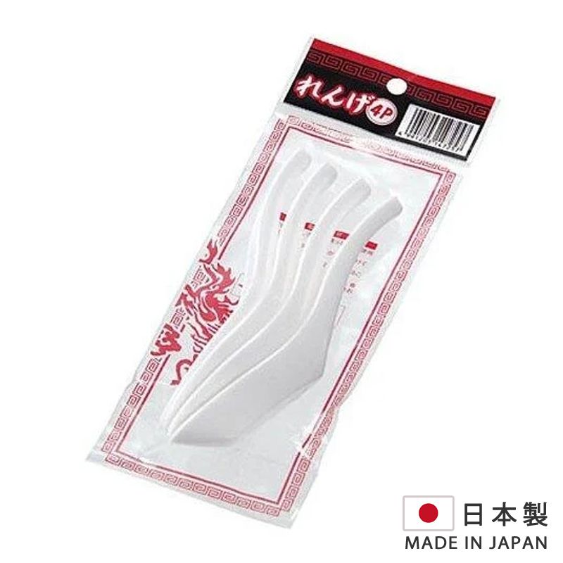 Plastic Lunch Spoon Chinese Cuisine Dining Utensils Soup Fried Rice Best Tableware [Made in Japan]