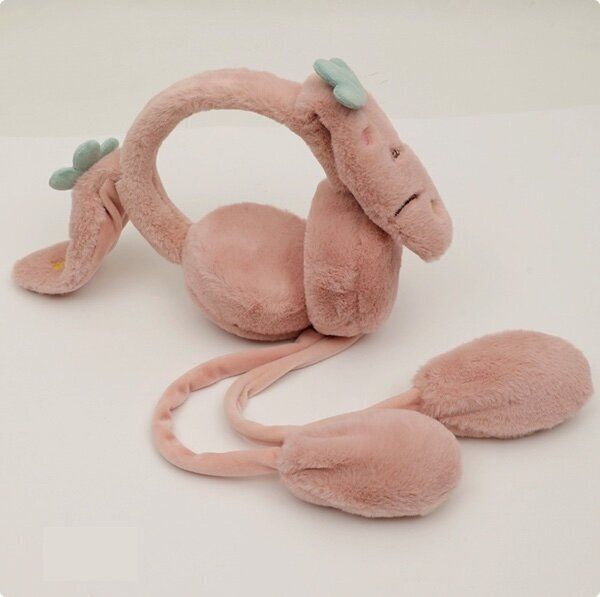 保暖防風毛絨耳罩(建議年齡3-12歲  DEZ36；韓粉 耳朵可動款)