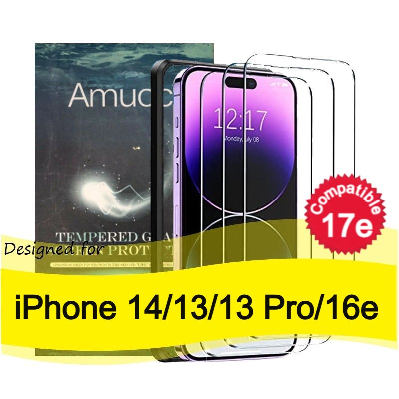 Apple iPhone 14  6.1" / 13/ 13Pro/ 16e/ 17e Screen Protector 3pc/ Pack