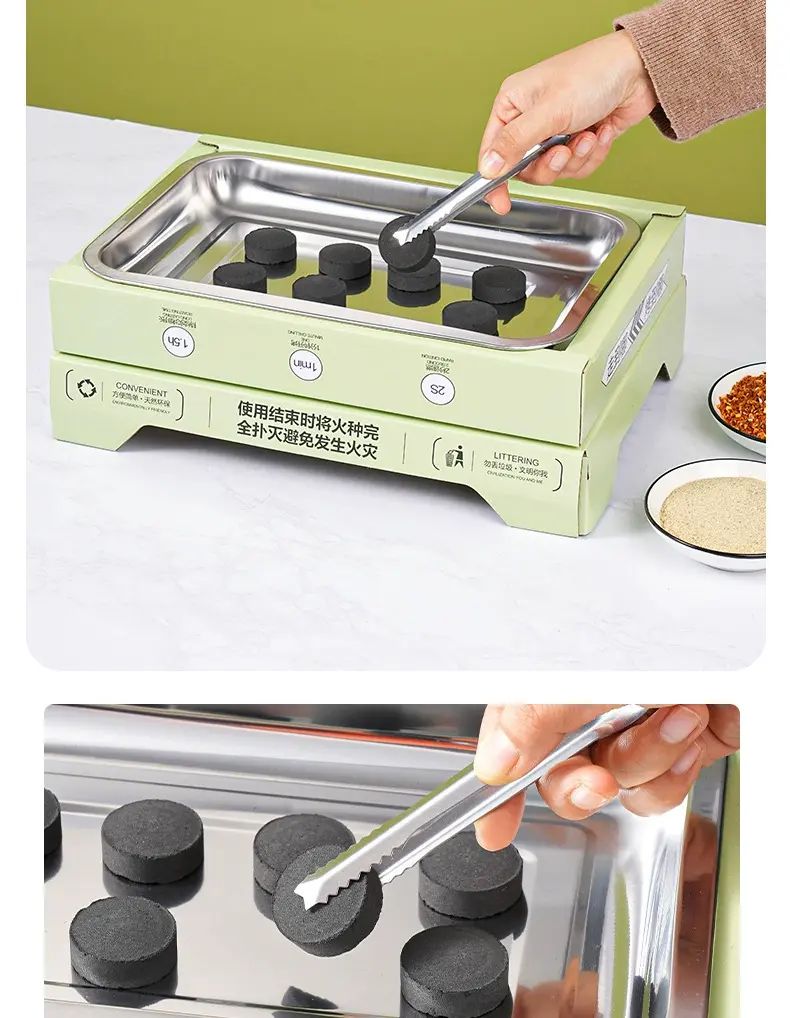 內地直送| 一次性燒烤爐烤架野餐爐具戶外家用小型果木炭無煙烤肉架套裝| 商品分類(1) : 双层一次性烤炉80碳| HKTVmall 香港最大网购平台