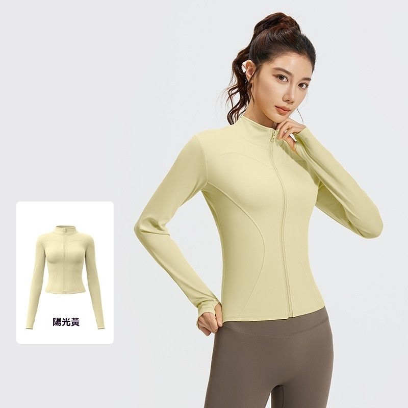 Yoga clothes quick-drying sports sun protection long-sleeved fitness clothes sun protection jacket