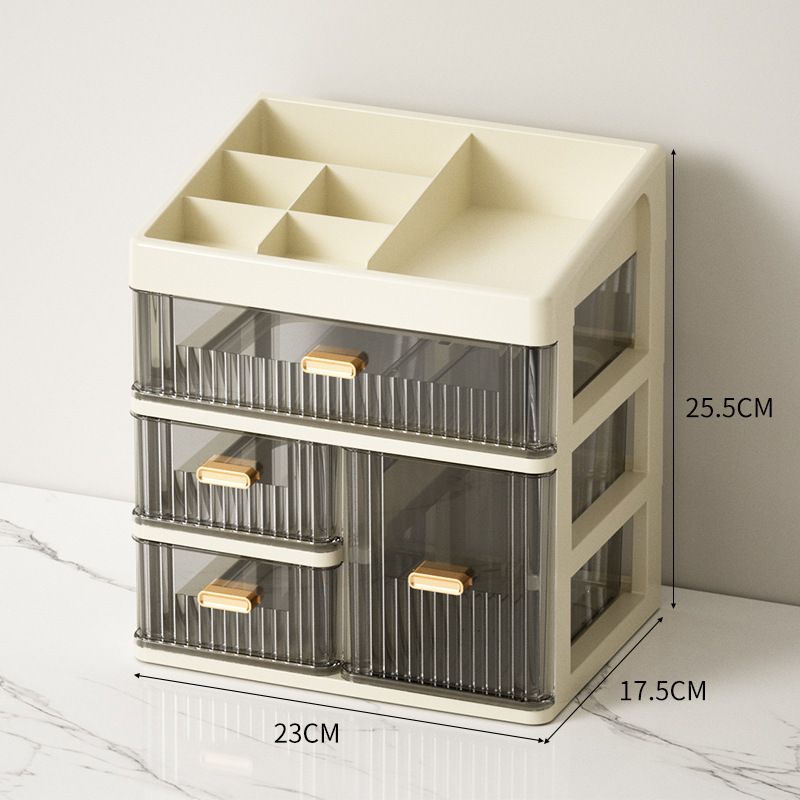 化妆品收纳盒桌面高级感梳妆台抽屉式置物架洗漱台护肤整理柜新款