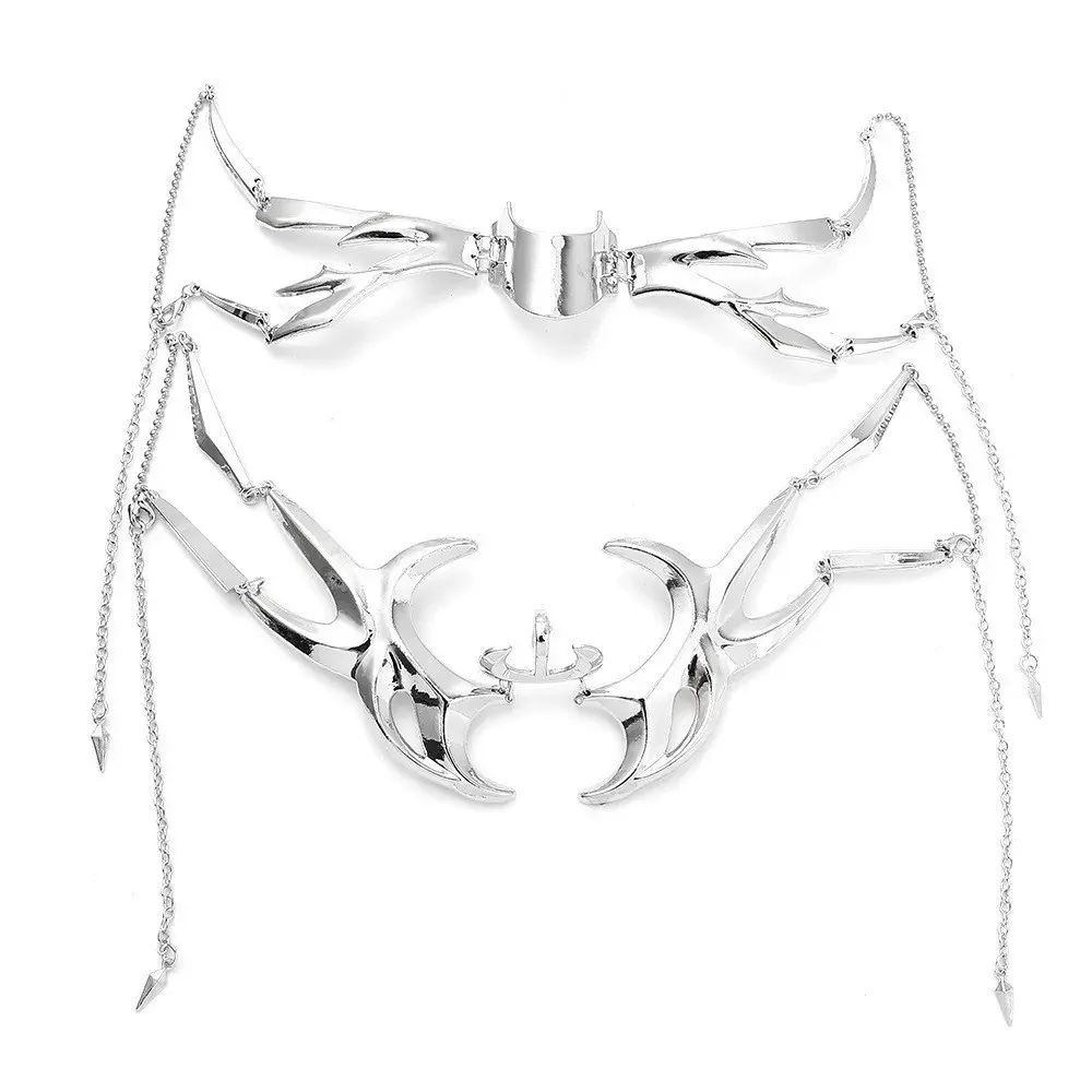 Party European and American punk style alien fluid face ornament nose ornament mechanical blood